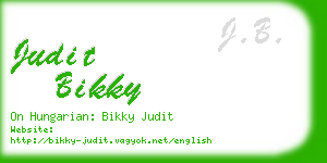 judit bikky business card